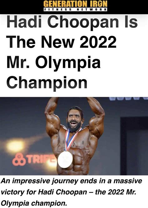 Can You Bet on Mr Olympia : Unleashing the Potential of Fitness .